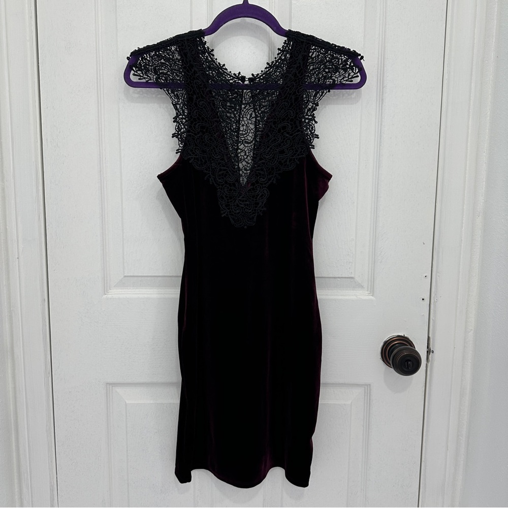 Velvet cocktail dress